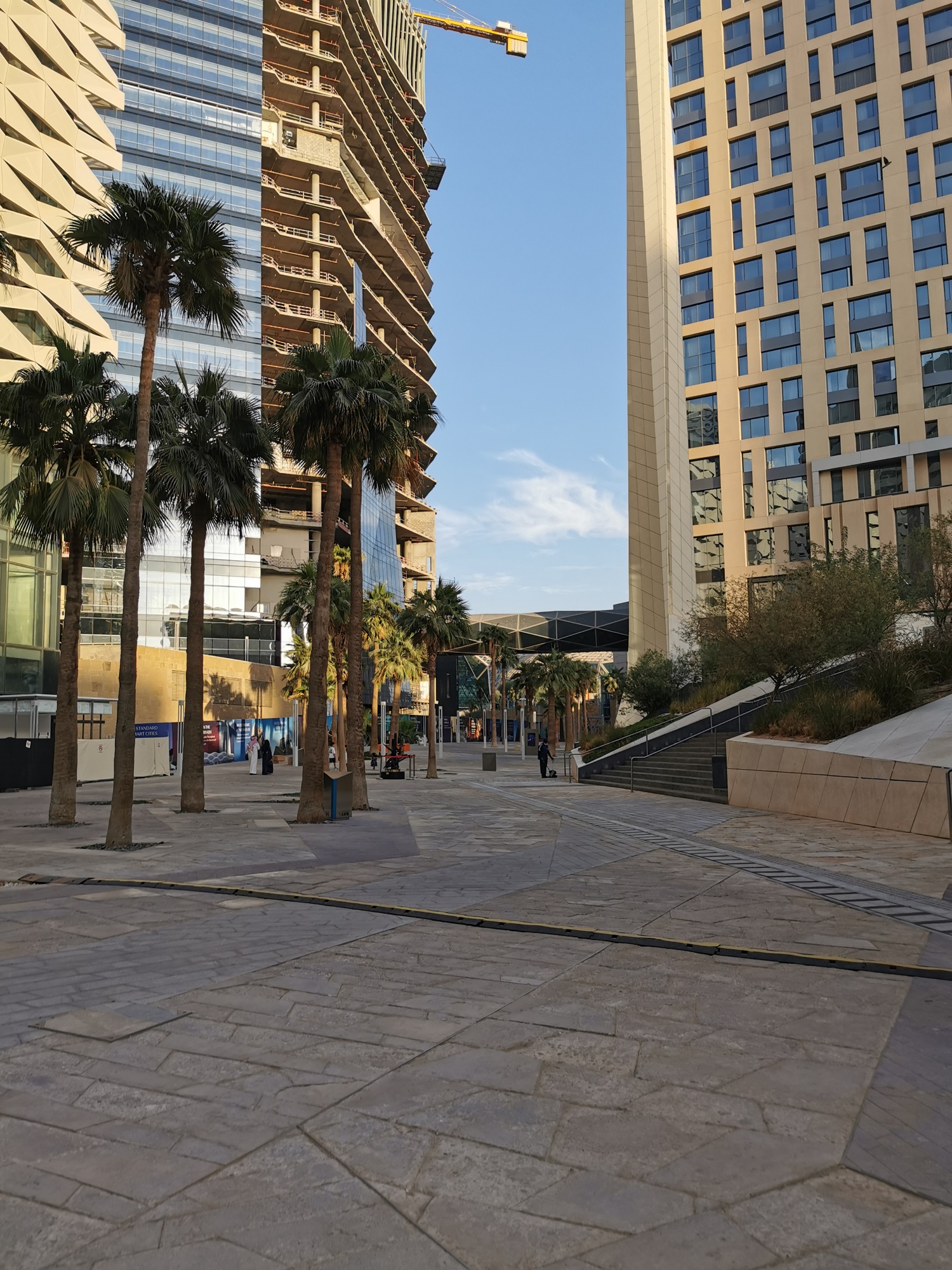 Contemporary architecture in King Abdullah Financial District, Riyadh